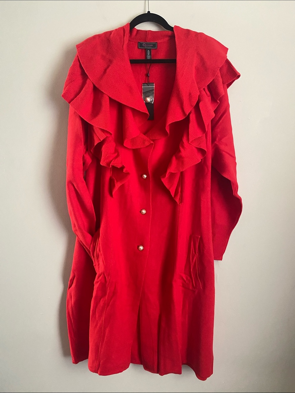 Christian Siriano Sweater Coat 3X Elegant Quiet Luxury Holiday Old Money Classy